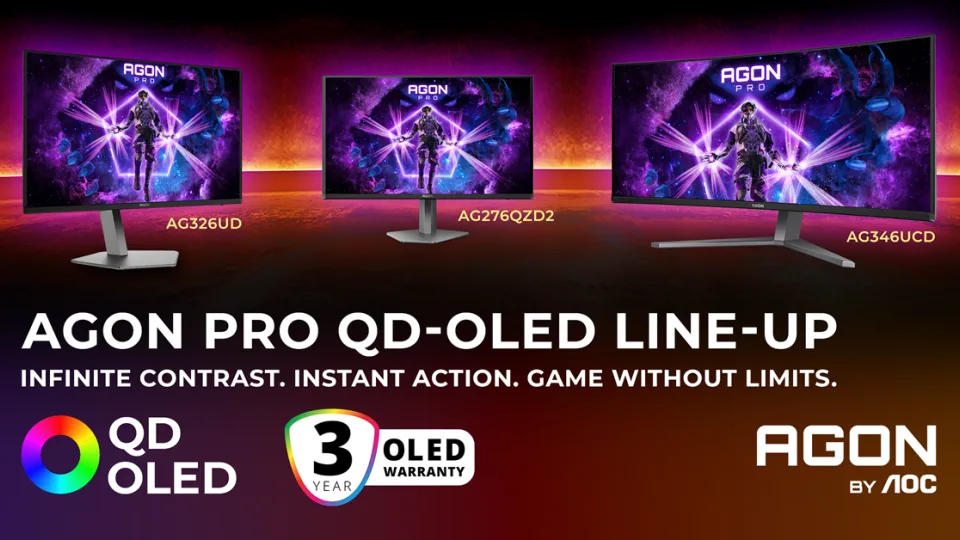 5 AGON PRO QD‑OLED monitorit, mis muudavad mängud igaveseks