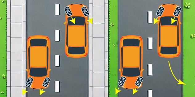 Parkiv auto kaldega teel