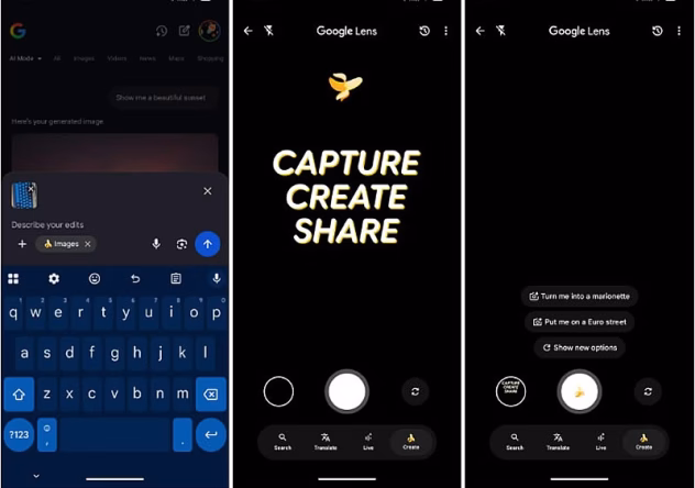 Google’i Nano Banana tehisaru režiimi illustratsioon