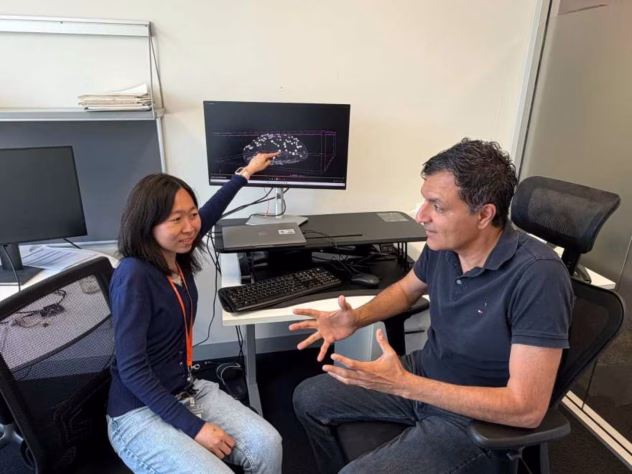 Germaaniumi ja räni baasil loodud kiibi illustratsioon