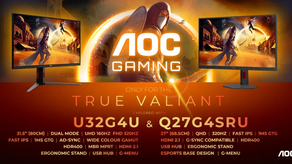 Uus AGON Q27G4SRU: 320 Hz Quad HD elamus